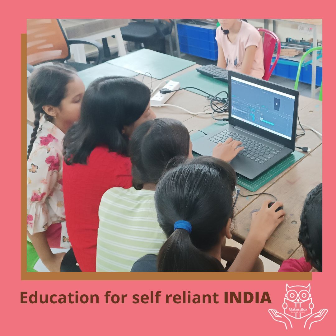 #Makersbox girls are taking the digital world by storm as they dive headfirst into the realm of #VideoEditing. From mastering cuts to adding effects, they're unleashing their creativity one frame at a time Watch out, world—these girls are unstoppable #GirlsInTech  #EmpoweredGirls