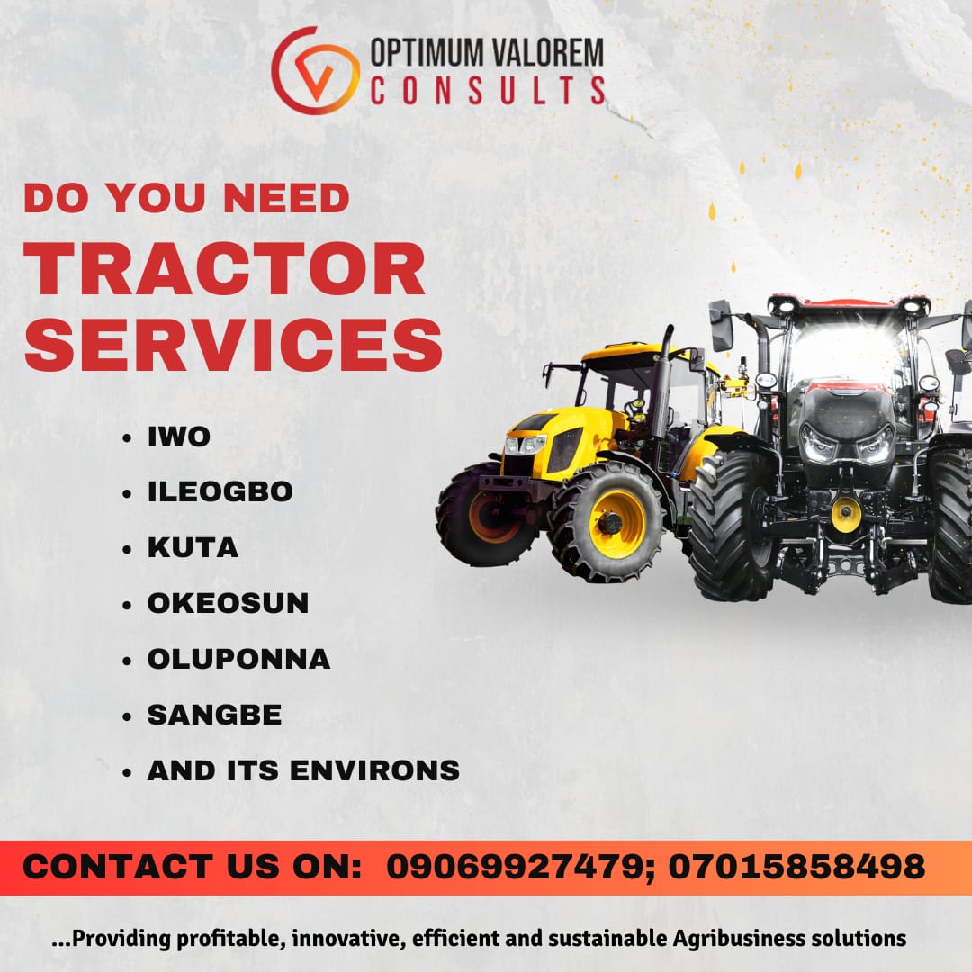 Good land preparation is key to agriculture productivity. If you need tractor services, you can contact the numbers here. Use the promo code PSALAS when booking and get up to 10% discount. @Nig_Farmer @akinwale_cfi @woye1 @Lawrence_mayowa @AAdeleke_01