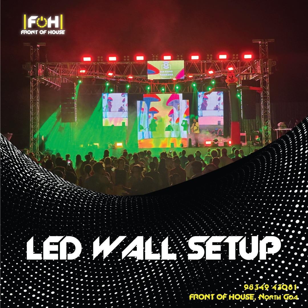 Create a captivating visual display that mesmerizes your guests and sets the perfect mood for your event. Our high-resolution LED screens are guaranteed to leave a lasting impression.
📍Location: maps.app.goo.gl/oe93xGRgBEi14F… 

 #LEDSetup #LEDwall  #NorthGoa #FrontofHouse #LEDWalls