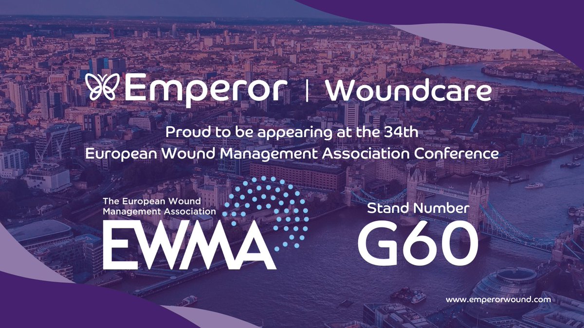 We're excited to appear at this year's #EWMA2024 expo at the London ExCel Center between the 1st and 3rd of May. 
You can find us tomorrow at stand number G60, where our #WoundCare experts Gareth and Tim are eager to take your questions!

#EMWA #woundsmanagement #tissueviability