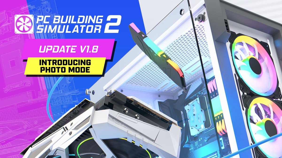 PCBuildingSim's tweet image. PC Building Simulator 2 v1.8 has arrived.

Photo Mode, returning PCBS1 parts, quality of life improvements and some bug fixes!

Check out all the details on the blog: epic.gm/pcbs2-v1-8