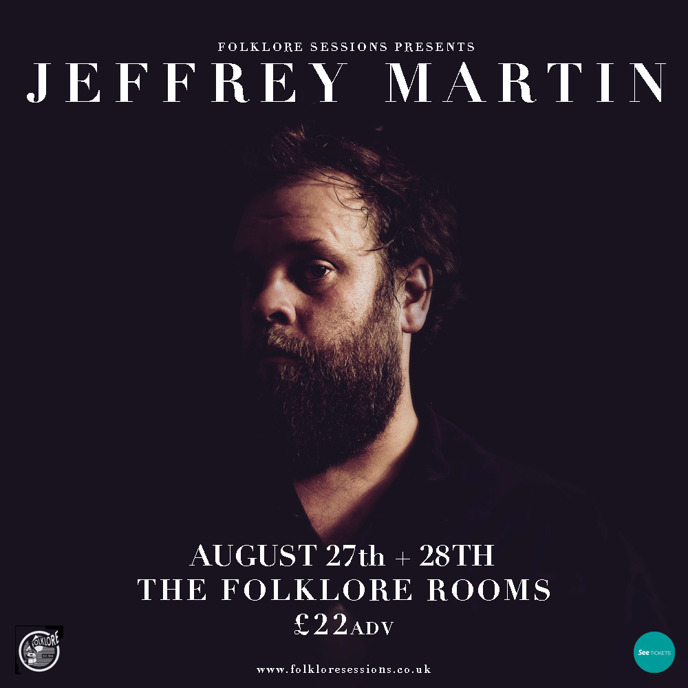 NEW SHOW ANNOUNCEMENT Following his previously sold out show at @folklorerooms, the incredible Jeffrey Martin returns + is doing two nights with us due to demand. Sign up to our mailer to get access to the presale going live tomorrow. General sale on Fri mailchi.mp/folkloresessio…