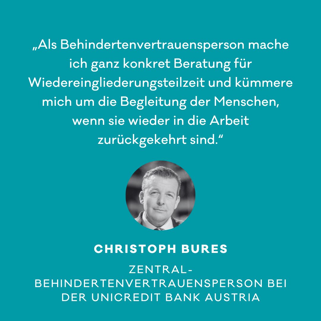 Egal mit welchen Barrieren Menschen zu kämpfen haben, am Arbeitsplatz muss eine Lösung her. Als Zentral-Behindertenvertrauensperson unterstützt Christoph Bures (begünstigt) behinderte Menschen in seinem Betrieb. Was das bedeutet, erfahrt ihr hier 👇 arbeit-wirtschaft.at/vertrauen-verb…