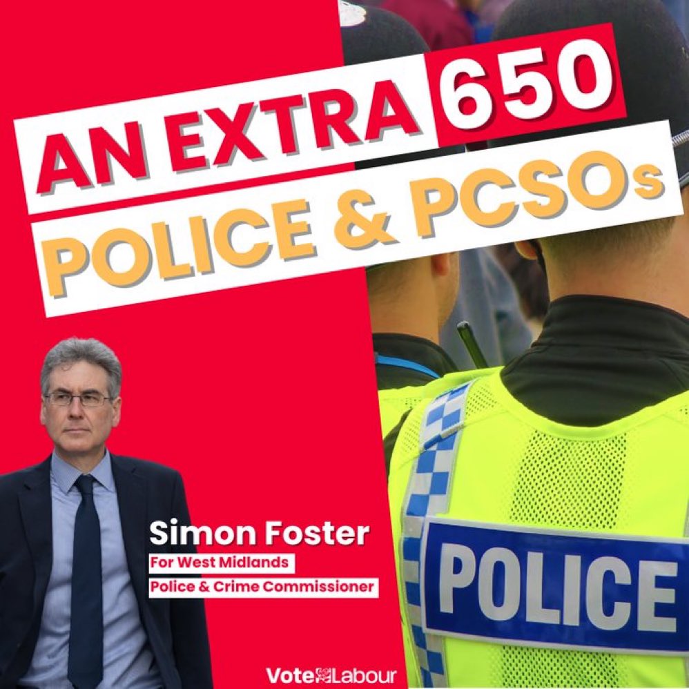 👮‍♀️👮‍♂️ I will continue to rebuild community policing by recruiting an additional 650 Police Officers and Police Community Support Officers, to ensure a reassuring and visible presence out on the streets to keep people, families, businesses and your local community safe and secure.