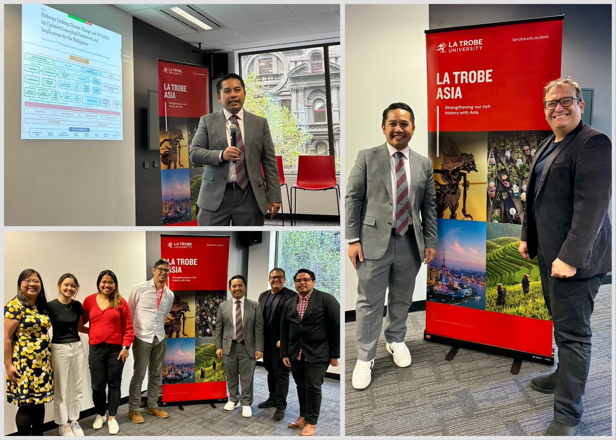 Last week outside #WHSMelbourne2024, spoke about #HealthSystems in the era of #ClimateChange at the #Philippines🇵🇭-#Australia🇦🇺 Forum @PAFLatrobe at @latrobe Uni in #Melbourne Grateful to Director @rasurri & @ReiFortes_86 - may this be the start of our #PlanetaryHealth🌏 collab!