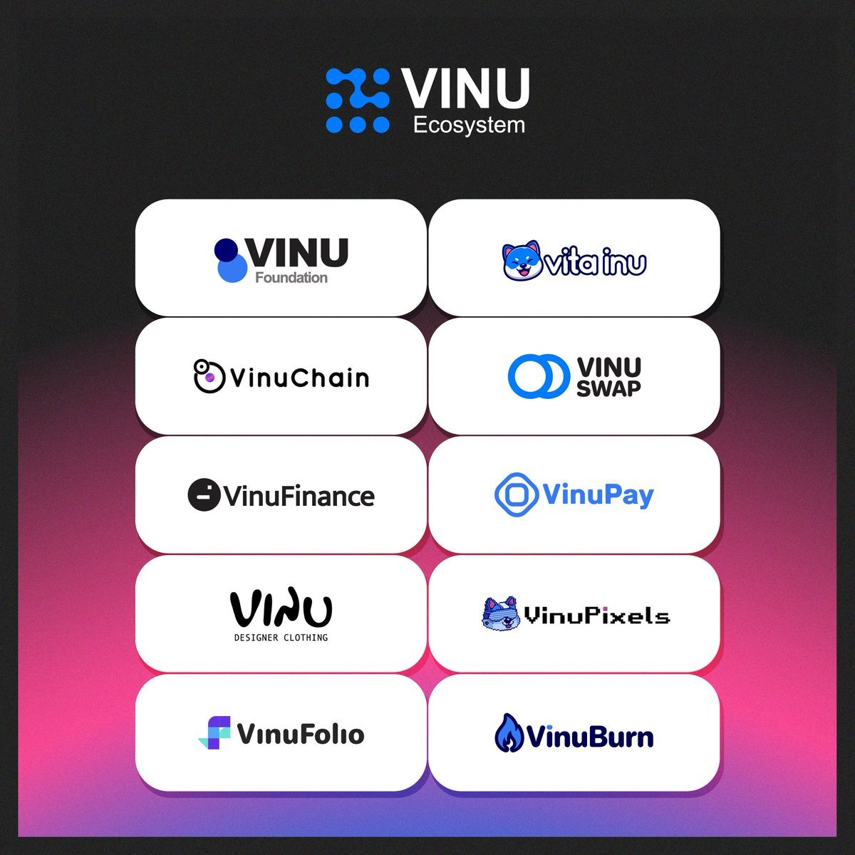 Name a memecoin that has that many dapps.

You can’t.

$VINU is a unique gem!

#memecoin #Bitcoin #Crypto