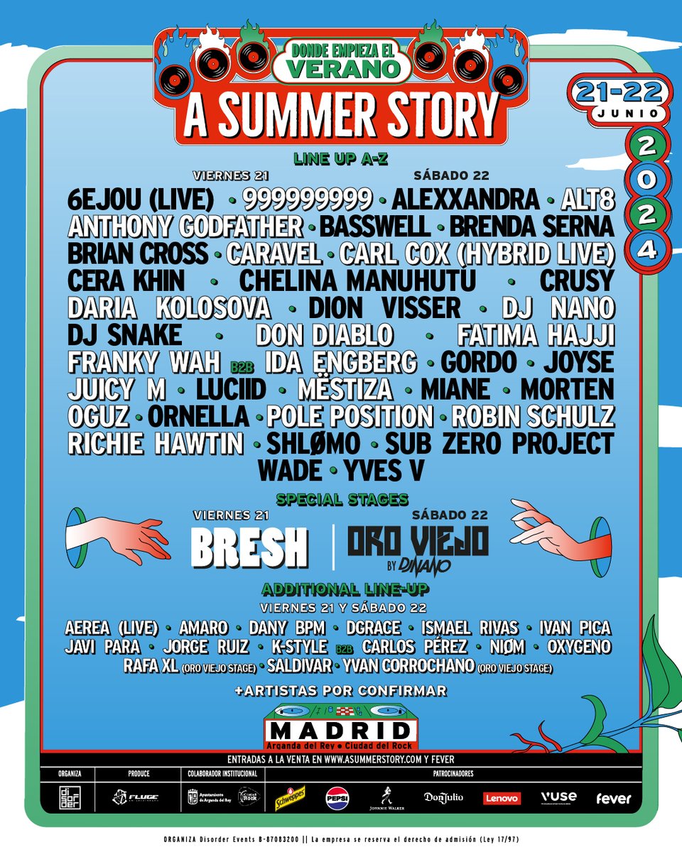 ¡ Quedan menos de 2 meses para la nueva edición de @ASummerStoryOfi ! 🙌 El festival anunciaba en estas últimas semanas la distribución de su cartel por días y más de 10 nuevas confirmaciones 🧐🎶 houseandujar.com/2024/04/15/a-s…