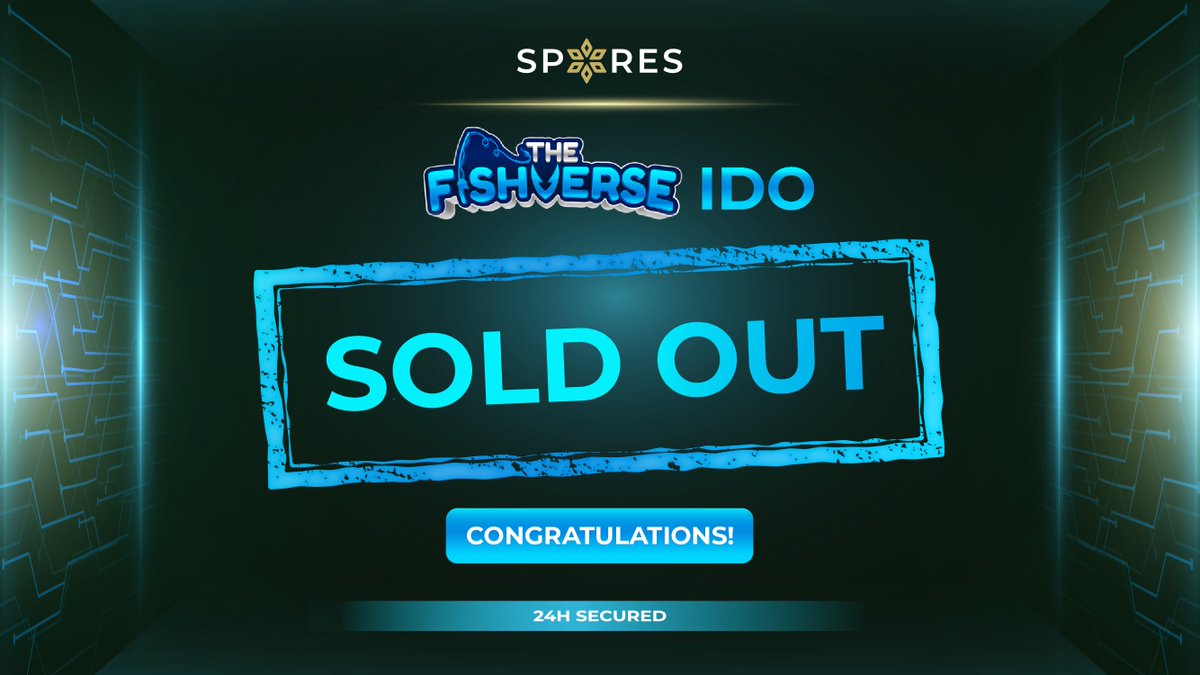 🎆 @TheFishverse 𝗜𝗗𝗢 𝗦𝗢𝗟𝗗 𝗢𝗨𝗧 𝗢𝗡 𝗦𝗣𝗢𝗥𝗘𝗦 𝗟𝗔𝗨𝗡𝗖𝗛𝗣𝗔𝗗!! 🎆 Attention Spores' fellows! Fishverse IDO was completely SOLD OUT on Spores Launchpad in the Triple Round ✔️ 🎖Spores raise: $100,000 🎖Network: Polygon 🎖IDO price: $0.011 🎖Listing date: May 2nd…