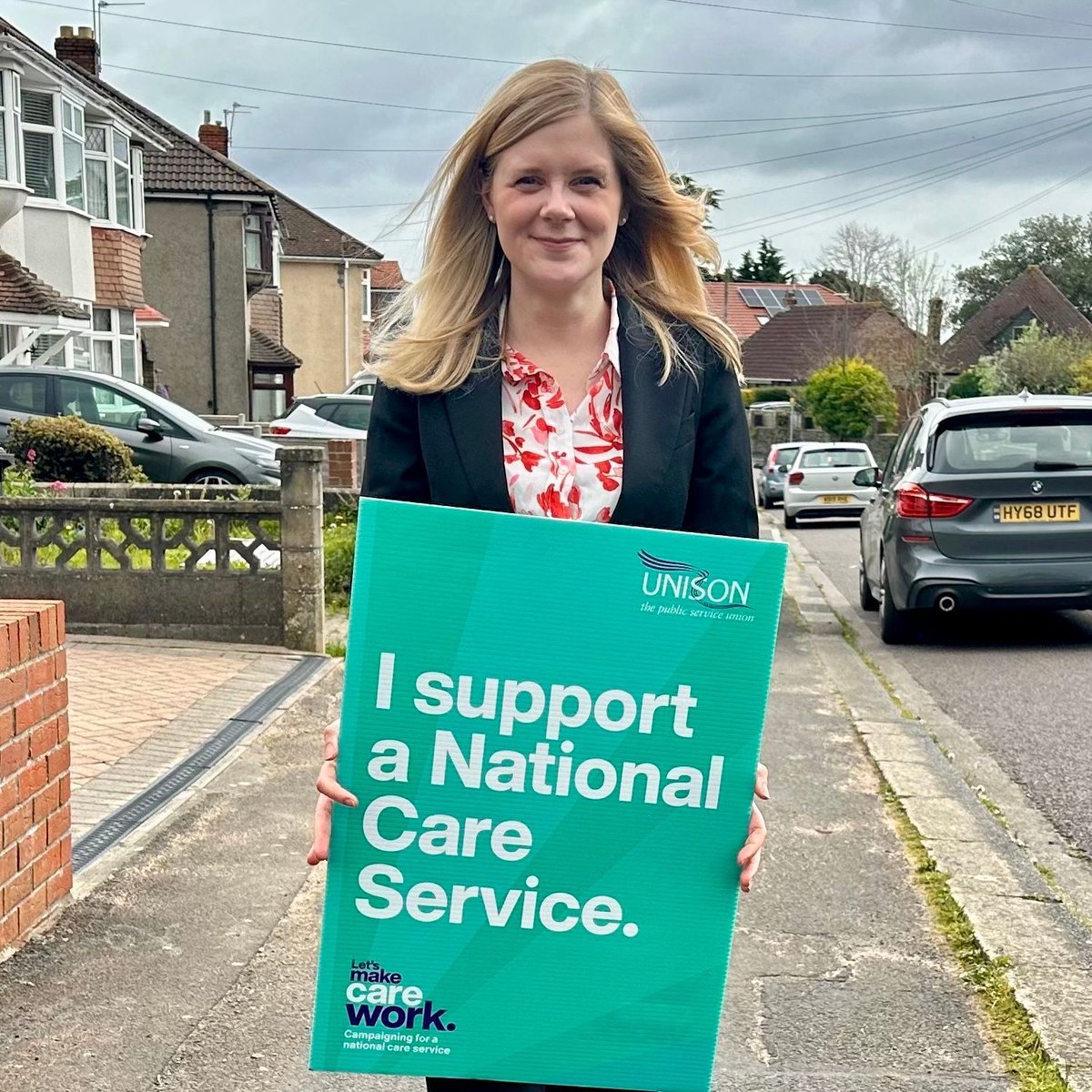 “We know that working people and their families need a National Care Service.” @CHazelgrove, Labour's parliamentary candidate for Filton & Bradley Stoke, is backing @UNISONtheunion's call for a National Care Service. #LetsMakeCareWork