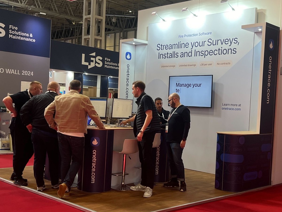 The doors are open at the Birmingham @FireSafetyEvent 2024. Team Onetrace is already busy demoing the all-new version of our platform.

Come say hello at stand number 5/B35 👋 #FSE2024 #FireSafety #B2Bevents