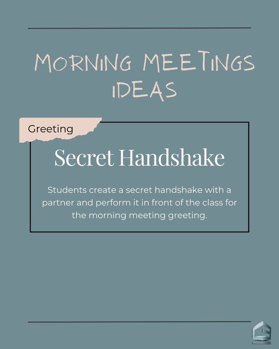 Have a secret handshake from the past that you want to show students? 🤝Use it as your next morning meeting greeting idea!

#empoweringeducators #cesa3 #morningmeetings