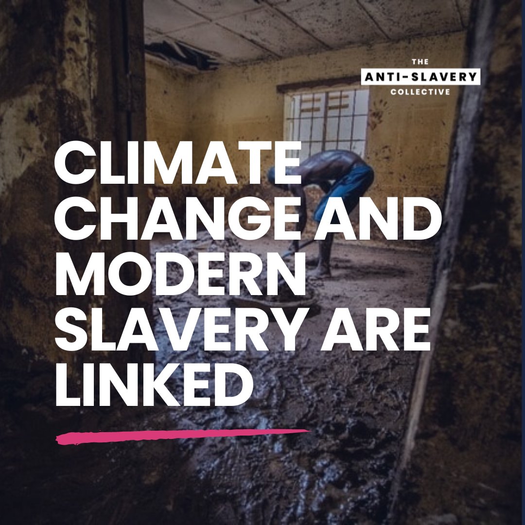 Climate Change & Modern Slavery Are Linked Many people forced into migration by the climate emergency find themselves trafficked into forced labour. Some within the very industries that are degrading the environment. Via @Anti_Slavery #knowmorein24 #forcedlabour