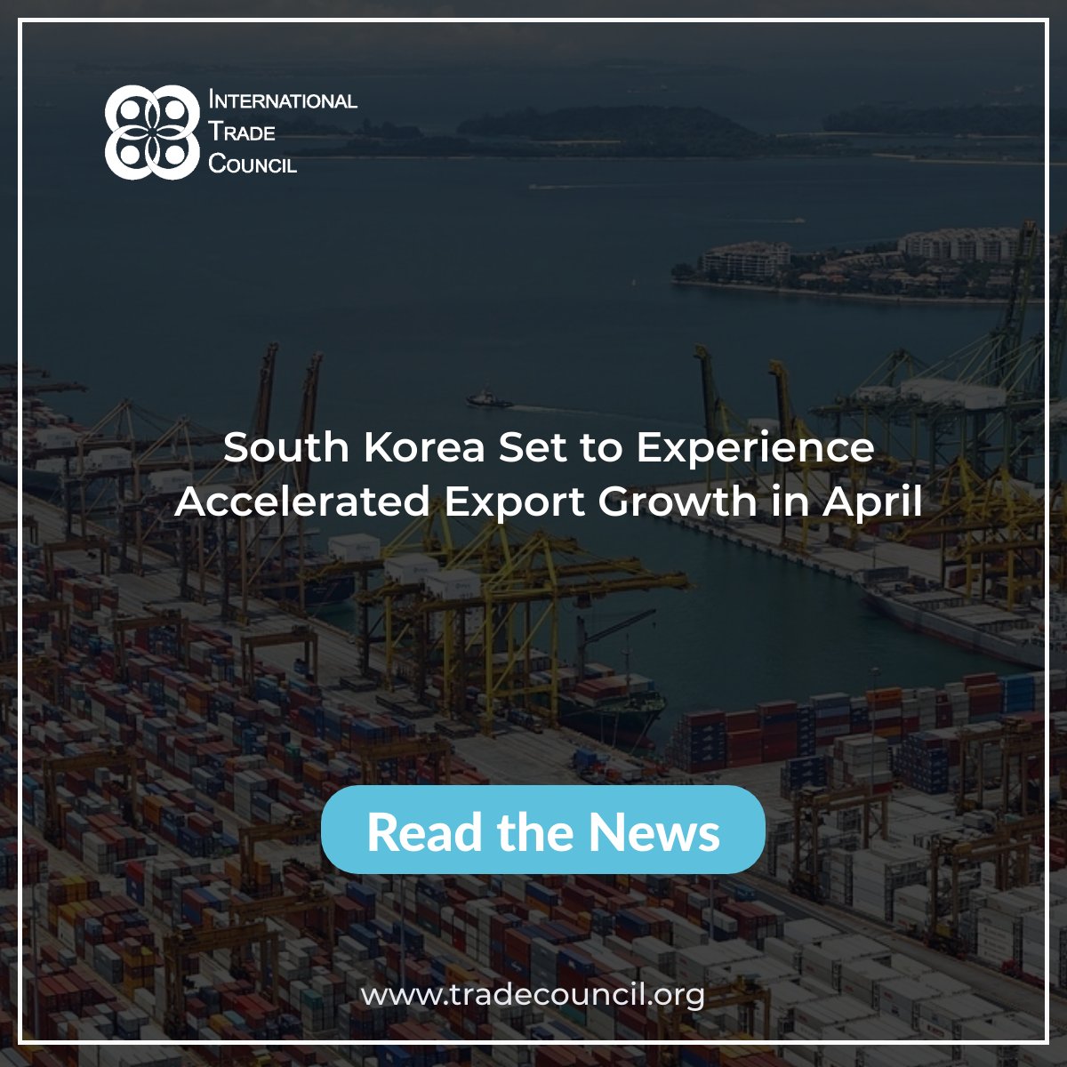 South Korea Set to Experience Accelerated Export Growth in April
Read The News: tradecouncil.org/south-korea-se…
#ITCNewsUpdates #BreakingNews #ExportGrowth #GlobalTrade #EconomicTrends #SouthKorea #TradeOutlook