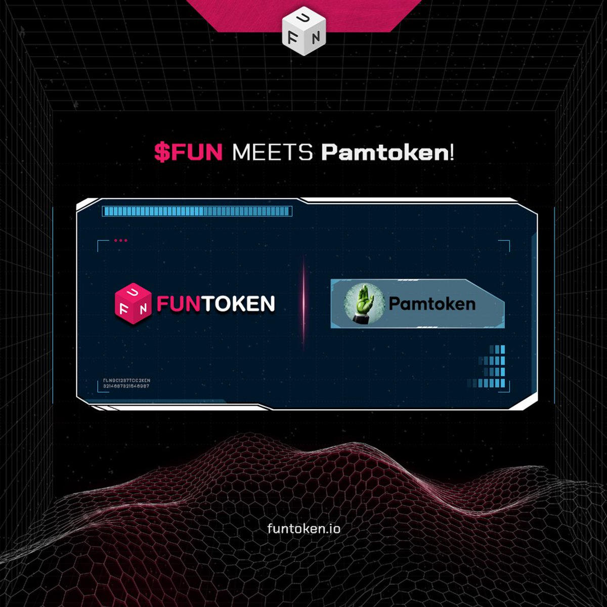 🎉 Partnership Announcement 🚀

<a href="/Pamtoken_/">PAM Official</a> x <a href="/FUNtoken_io/">FUNToken</a>

🌟We are delighted to share that we have entered into a transformative partnership with FUNtoken that will drive innovation and enhance value for our communities! 🚀 Stay tuned for more updates 💫