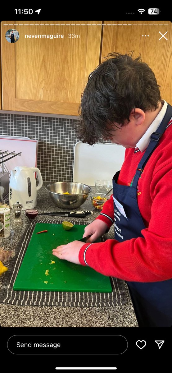 ccmwicklow's tweet photo. Healthy Home Chef 2024
Best of luck to 2nd year student, Aaron Byrne, who is currently competing in the Junior All Island Final of the Healthy Home Chef Competition, in St Angela’s ATU, Sligo. We are all so proud of his achievement! @ATUStAngelas @nevenmaguire #HealthyHomeChef https://t.co/a2a4HOuutk