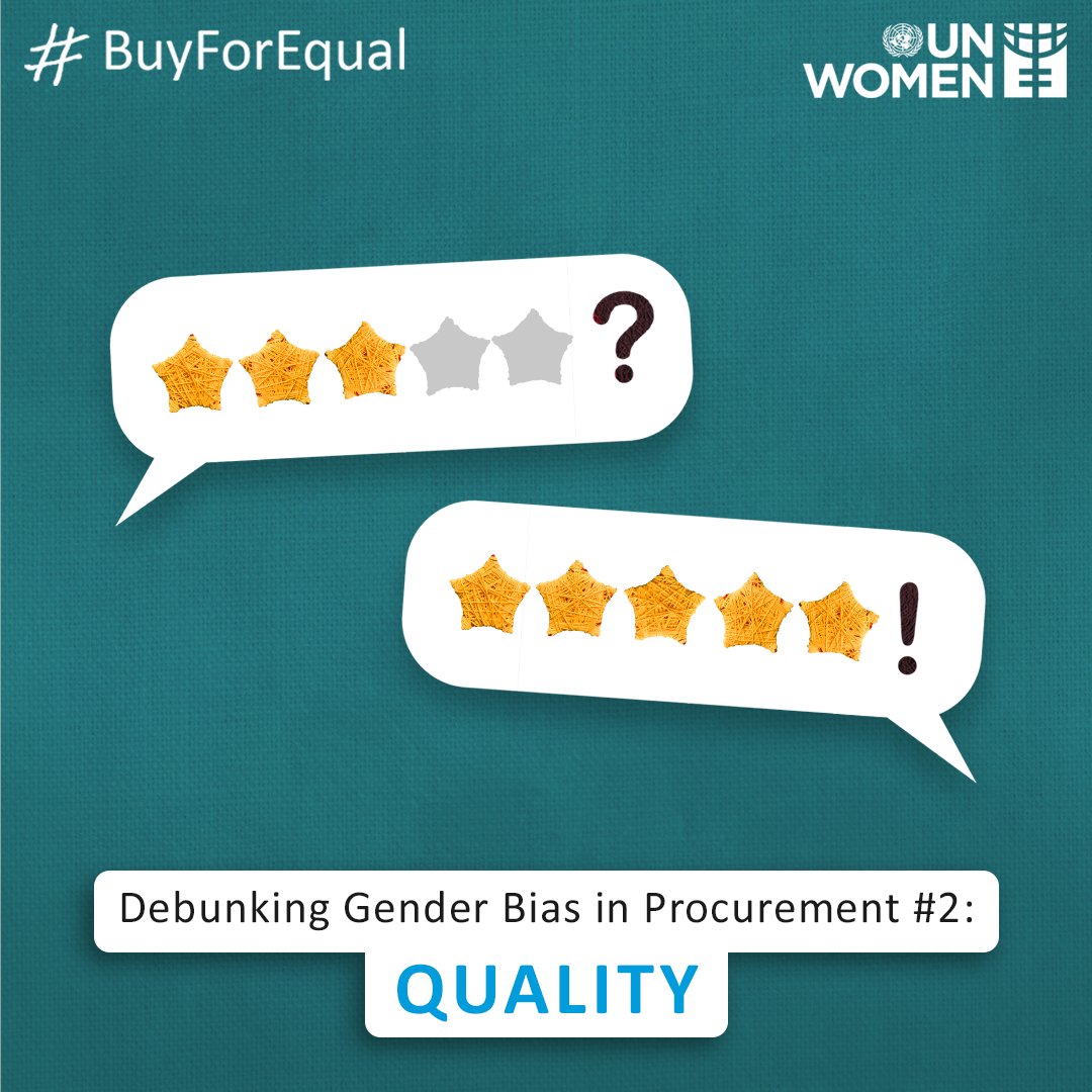 Careful vetting is key to ensure good quality diverse suppliers, just like any other suppliers. Visit our ‘WEPs Gender-Responsive Procurement Assessment Tool’ assessment tool: ow.ly/1Ew750RgMvV #BuyForEqual