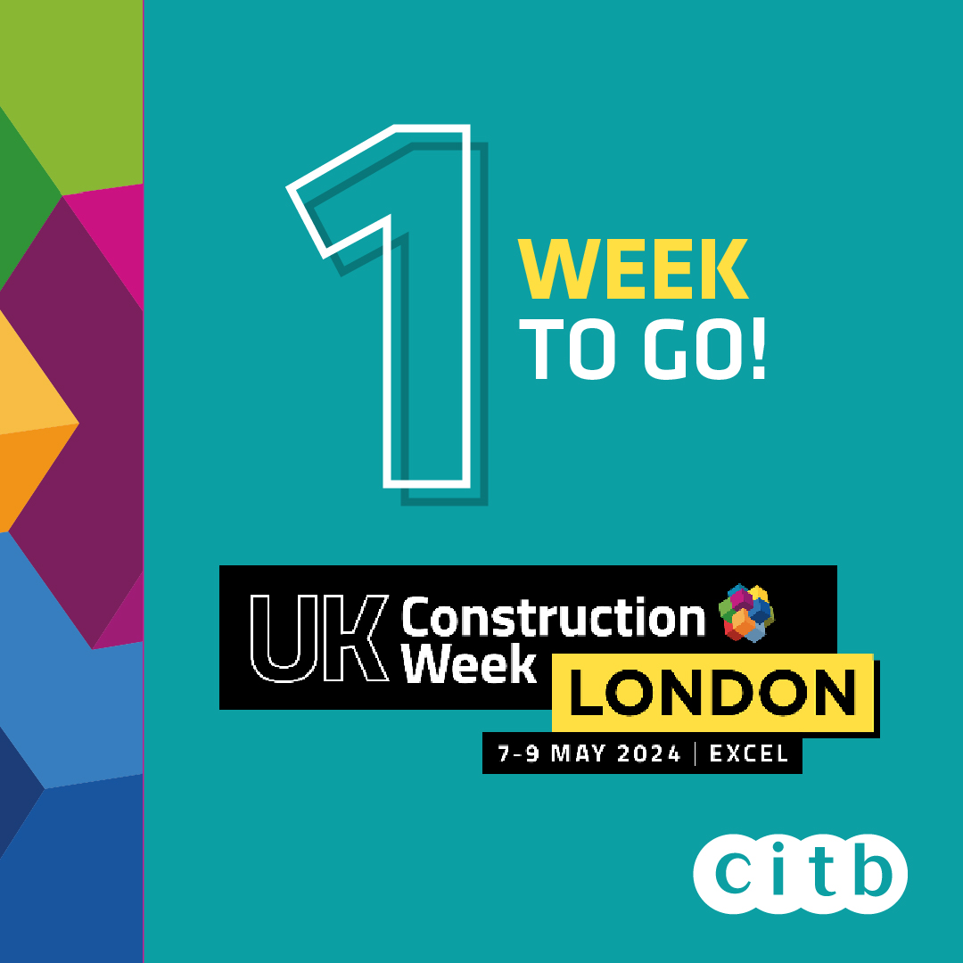 There's just a week to go until #UKCW24 in London! Held at #ExCeLLondon 7–9 May, it's the capital's largest #construction trade show. You can access all the advice you need by visiting our stand, B492, and meeting our Engagement Team. 💬 Register now 🔗 bit.ly/UKCW24register…