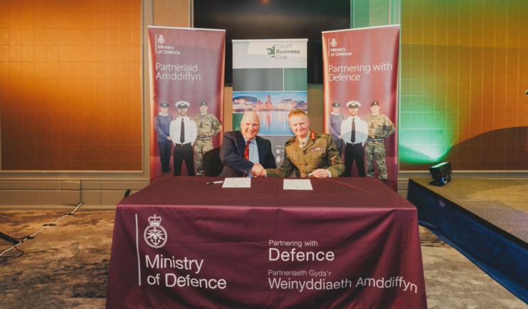 At our latest event earlier this month we signed the Armed Forces Covenant along with @CardiffBus and Major General Duncan G Forbes. Did you attend? #CBCMember #CardiffBusinessClub