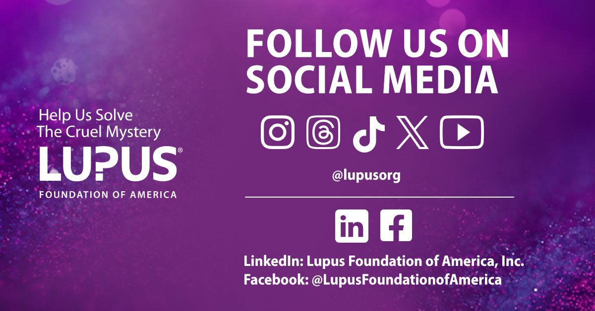 #LupusAwarenessMonth begins tomorrow -- and you don't want to miss out on any of the content that we have planned throughout May! Make sure to follow us on our different social media platforms as we put in extra effort to raise awareness about #lupus! (LINKS BELOW ⬇️ )