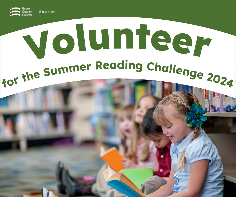 Our Summer Reading Challenge is a great chance for your child, if they are 14 and over, to gain some invaluable volunteering experience and meet like minded people📚🧑‍🤝‍🧑🤩 The deadline for applications is Saturday 23. libraries.essex.gov.uk/news/summer-re…
