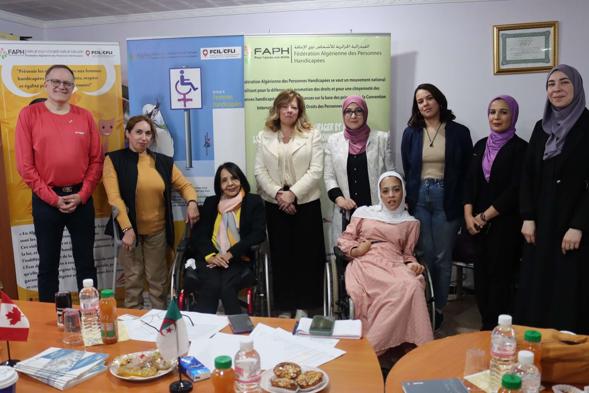 Constructive meeting between Canadian MPs and the President of the Algerian Federation of Disabled Persons, Ms Atika El Mamri. Fruitful discussions on CFLI projects, strengthening our partnership for a positive impact. #Partnership #CFLI #Disability