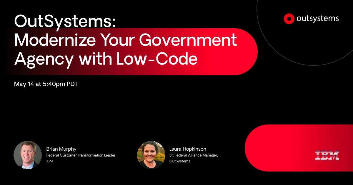 For Federal Agencies, legacy systems and tight budgets make it difficult to deliver modern experiences.

Join us and @IBM at #GartnerAPPS to see how your agency can pair #lowcode with #AI to mitigate risk, maximize security and modernize outdated systems. bit.ly/3wgTtKE