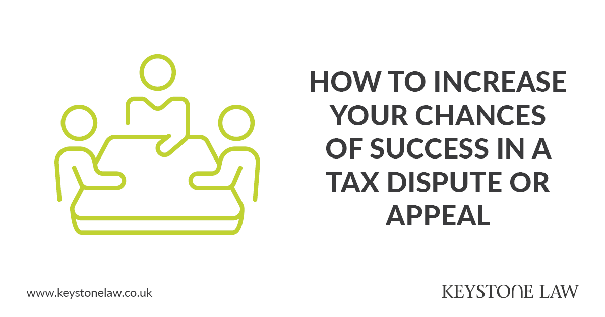 How can you increase your chances of success in a #tax dispute or appeal? Our tax #litigation partner Martin O’Neill gives his top tips if you’re going through a dispute process with HMRC. Read more: ow.ly/qgfc50Rsg4V