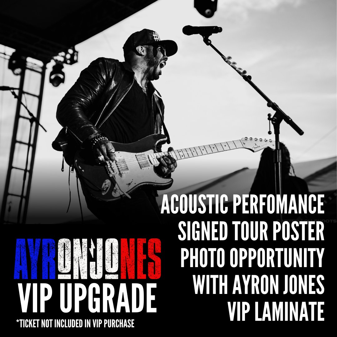 In case you forgot, VIP is available for my headline shows! Can't wait to meet all of you in June! musicglue.com/ayron-jones