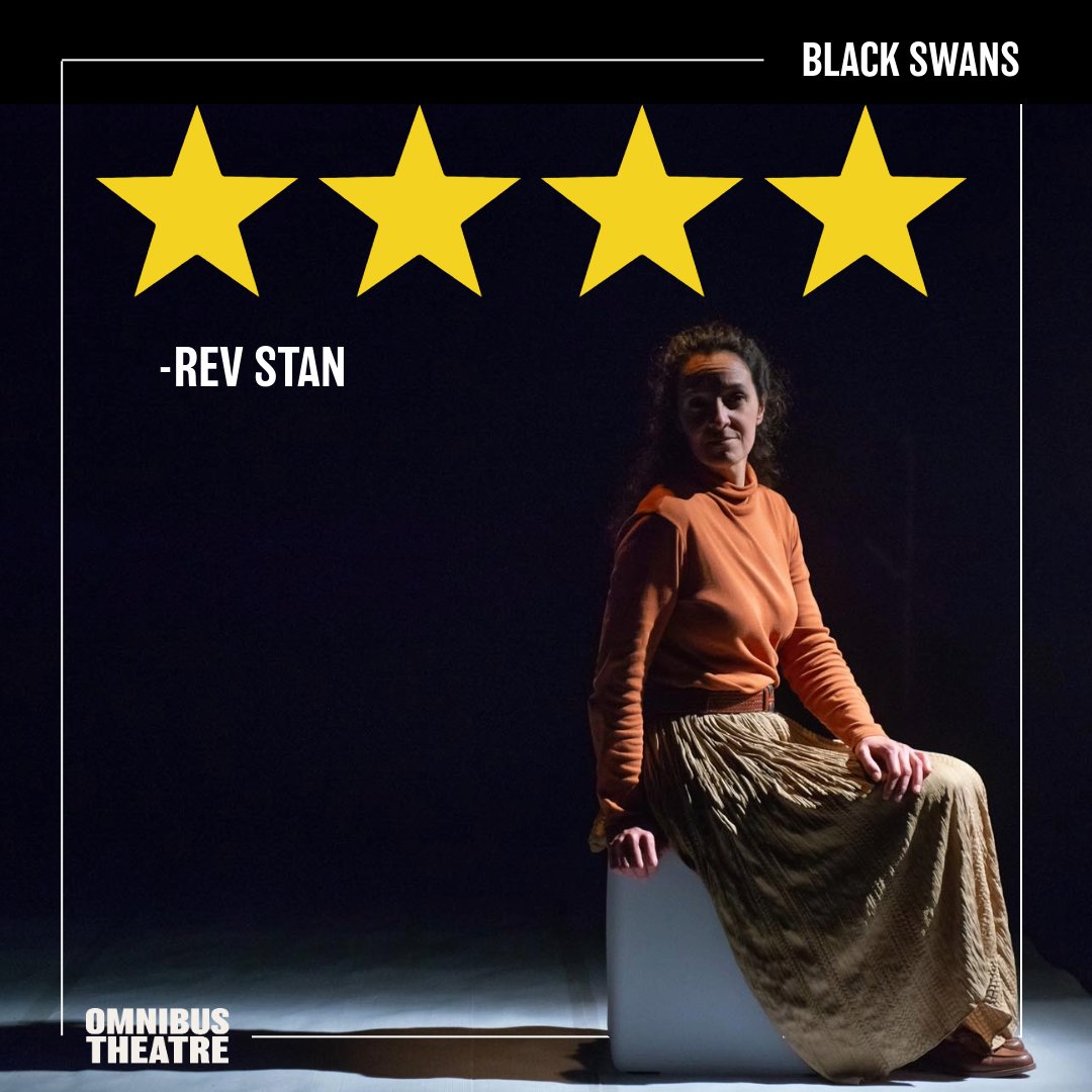 ⭐️⭐️⭐️⭐️ - REV STAN “A reflection on technology and what it says about humans” BLACK SWANS runs until 11 MAY Get your tickets before it’s too late! 🤖 🎟️bit.ly/4cudg9F