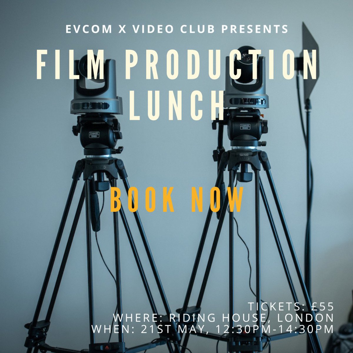On the 21st May we are bringing back the EVCOM Film Lunches, a chance for filmmakers to come together, discuss what's going well and key sector issues, and forecast the next 12-18 months over a three-course lunch!  Book now: cvent.me/3KgABK #film #brandfilm