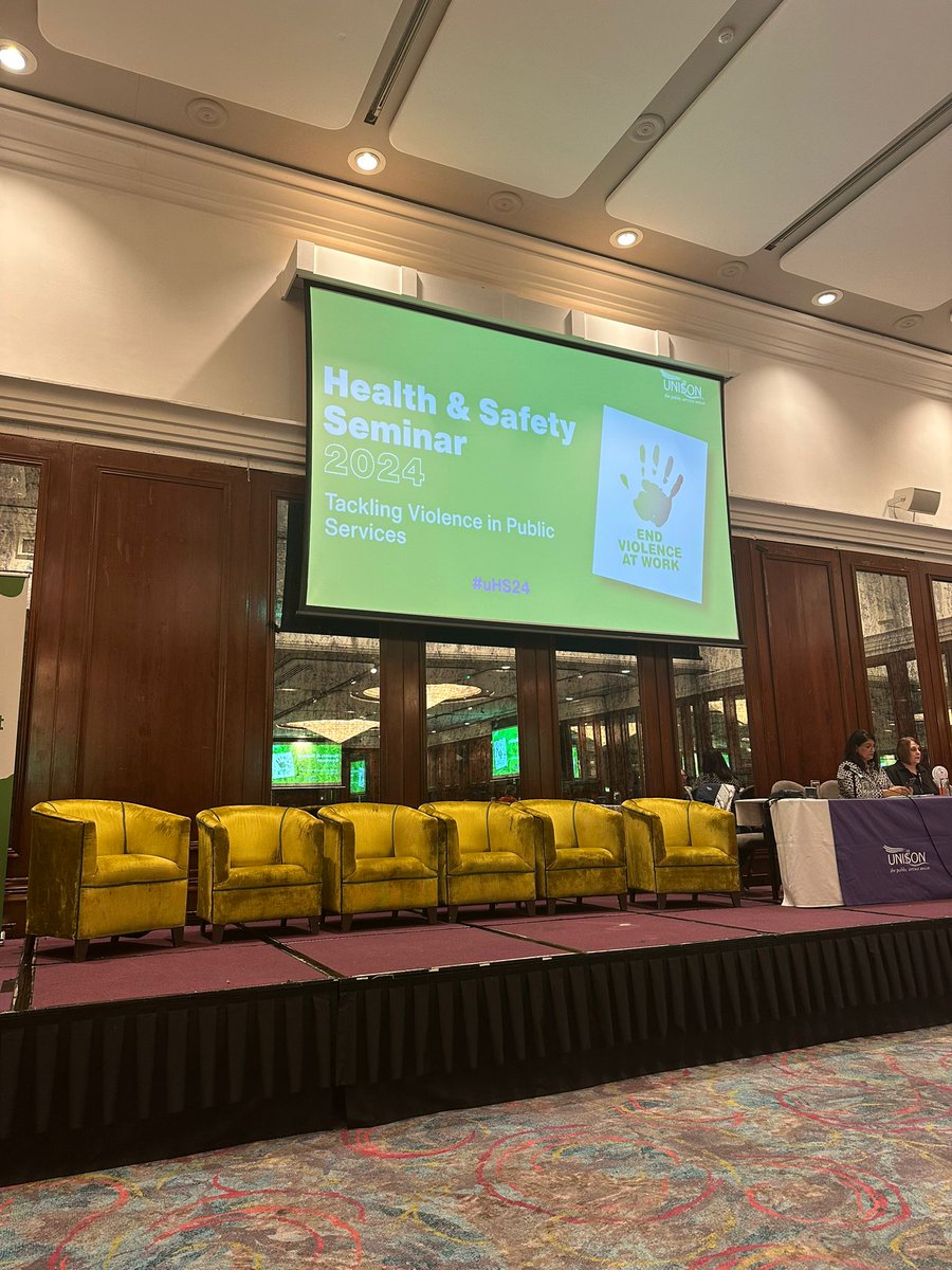 Delighted that our Interim CEO, Emma Lingley-Clark, spoke this morning at the @UNISON_HS Seminar about the importance of personal safety in the workplace. Find out more about our consultancy work here: suzylamplugh.org/suzys-charter-… #UHS24