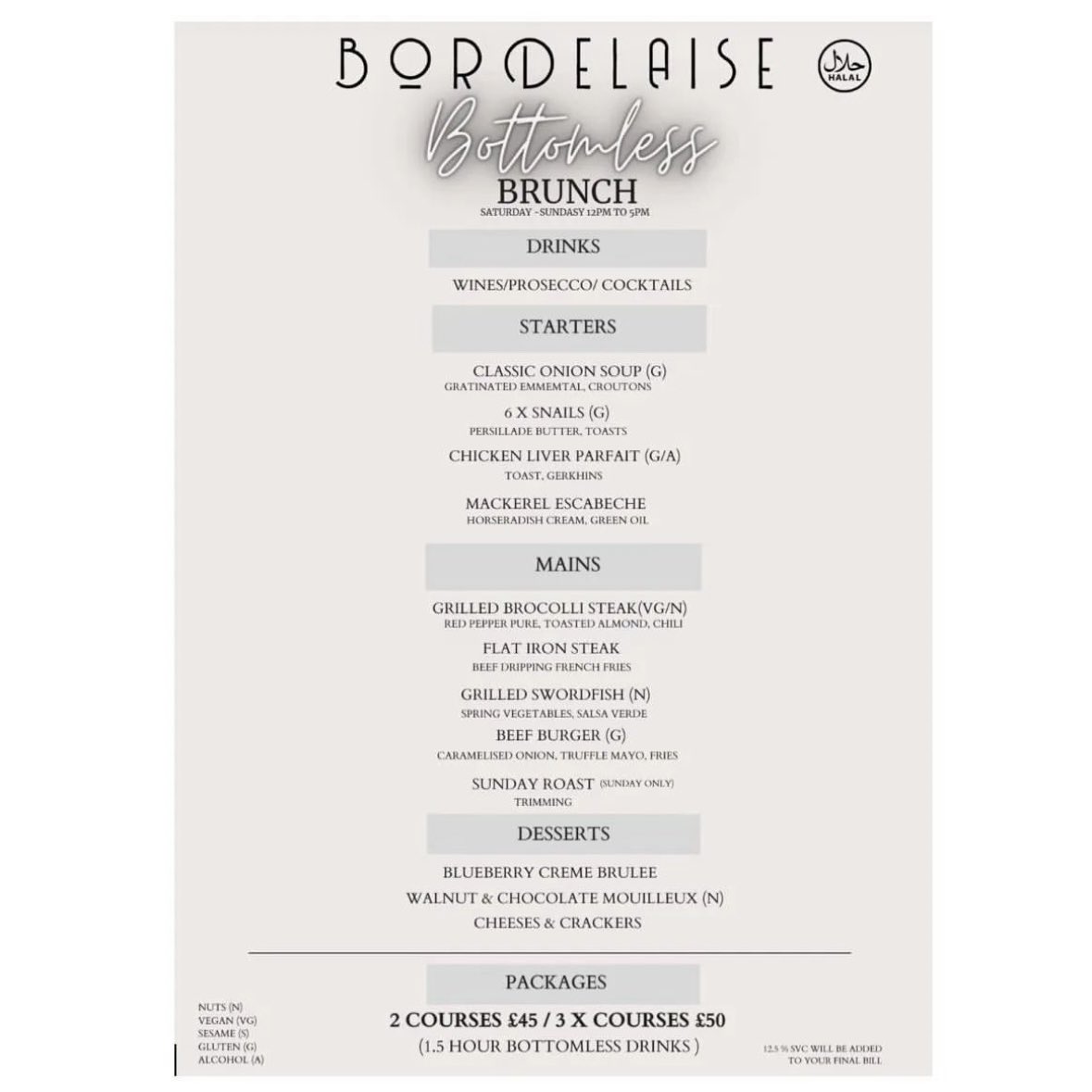 A new Bottomless Brunch package has launched at #Tooting French restaurant, @BordelaiseSW17 every Sat & Sun, 12-5pm, with the menu featuring many of their most popular dishes! Full info in the image. To book a table, visit their website at bordelaise.co.uk #ad #Balham