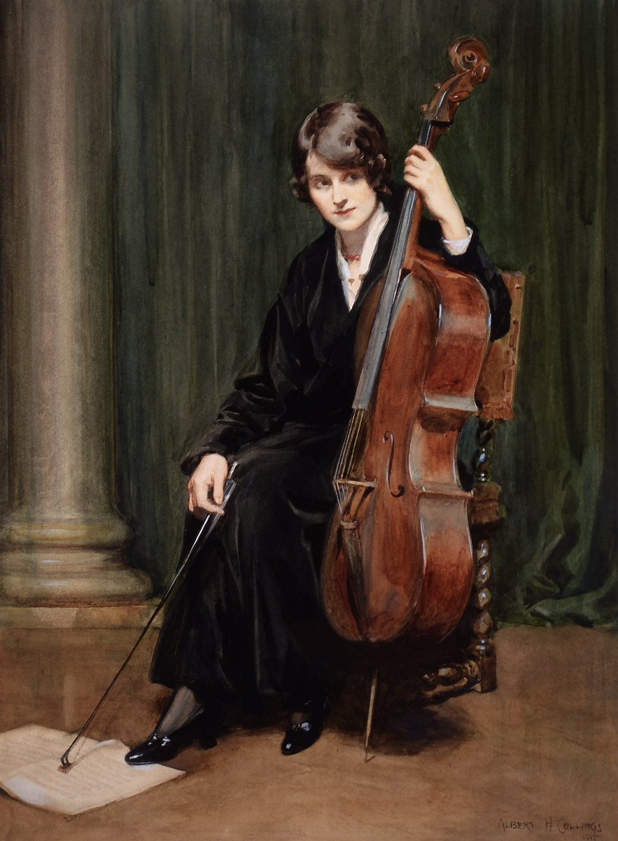 Portrait of a female cellist
Albert Henry Collings
1915