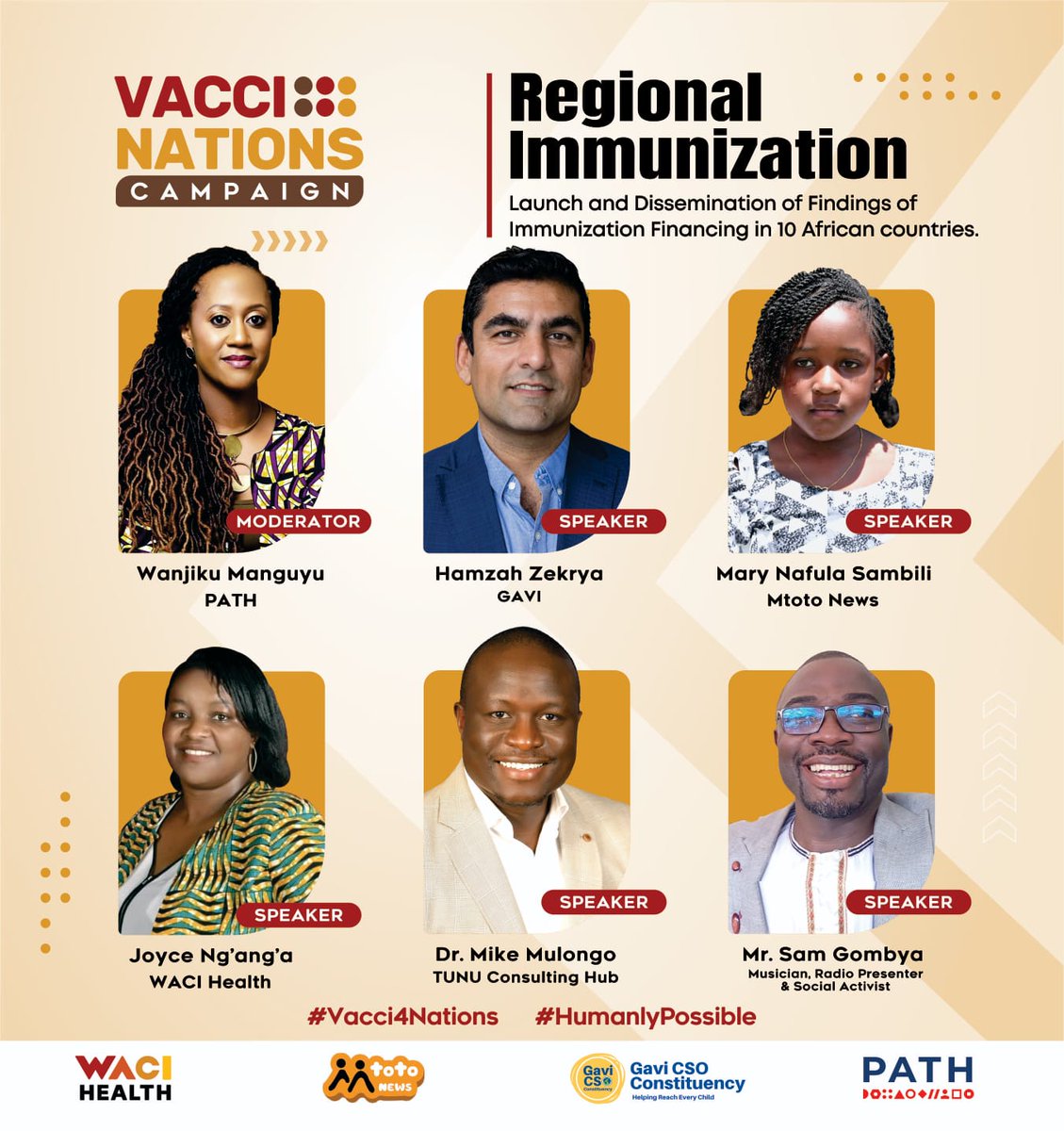 The launch of immunization financing findings in Africa is a crucial step towards achieving equitable vaccine access. Register for the webinar: 🔗 us02web.zoom.us/meeting/regist… happening today at 4.00-5.30PM. #Vacci4Nations #HumanlyPossible #WorldImmunizationWeek