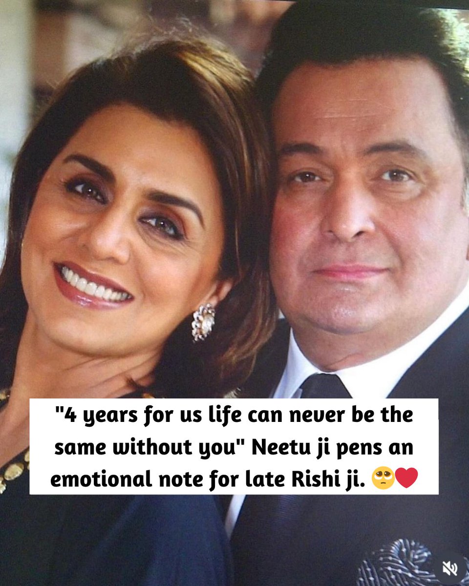 Neetu Kapoor remembers her late husband Rishi Kapoor and pens this emotional note with the most beautiful photo of them looking so adorable. 🥺
.
.
#neetukapoor #rishikapoor #ranbirkapoor #emotional #note #remembers #latest #news #latestnews #explore #explorepage #trending #viral