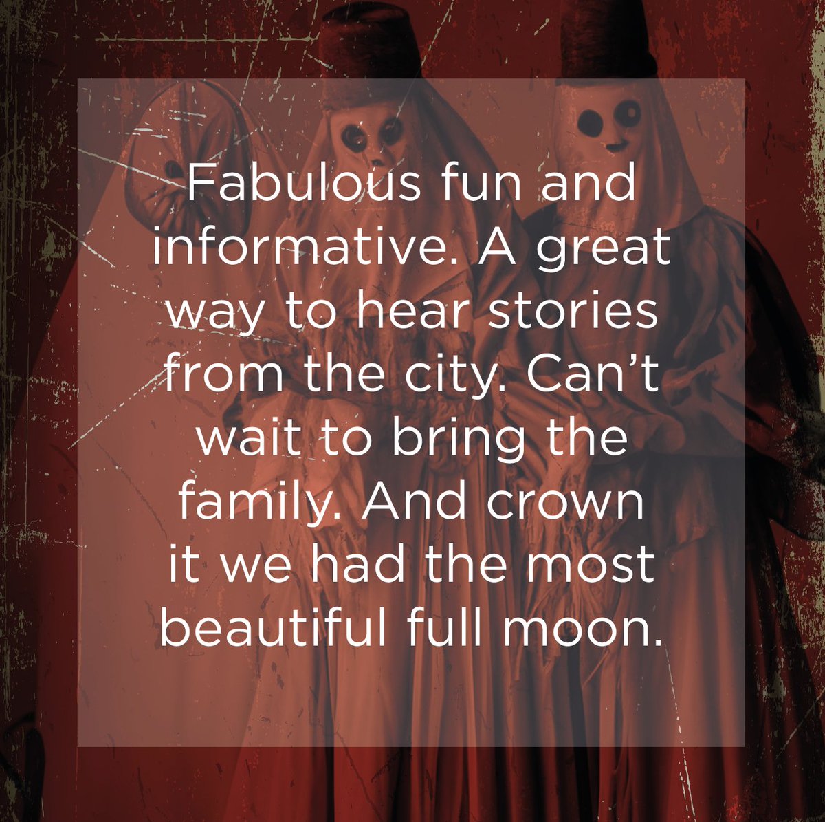 Lovely review! Thank you to Julia for taking the time to write about their experience :)

#TheDeadGoodGhostTours #Chester #WalkingTour