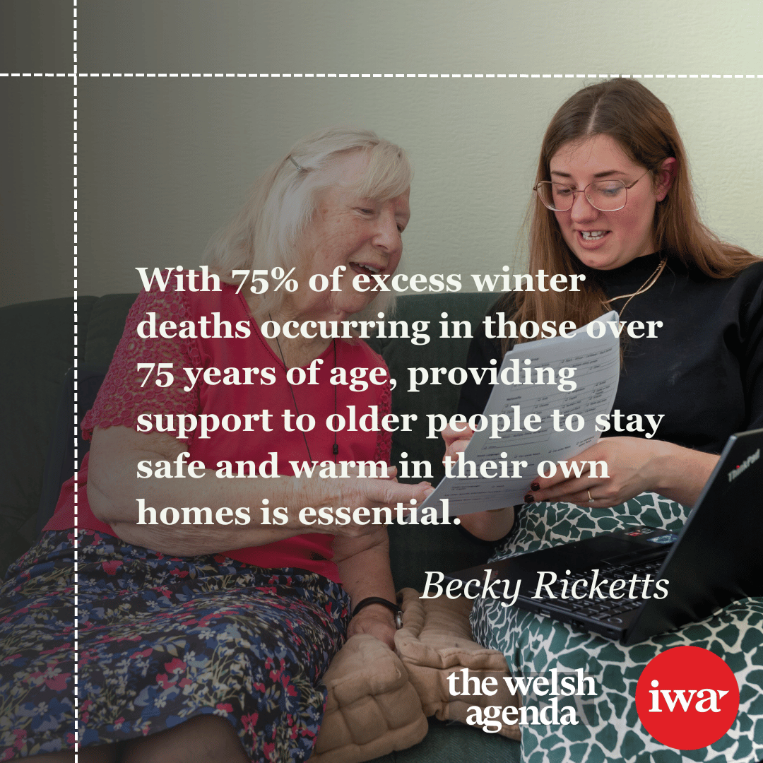 ‘Older and disabled people are particularly susceptible to the effects of a cold, damp, inefficient home.’ Becky Ricketts (@BeckyRicketts05) introduces #OlderNotColder, a new service to help older people stay warm in their home #thewelshagenda iwa.wales/agenda/2024/04…