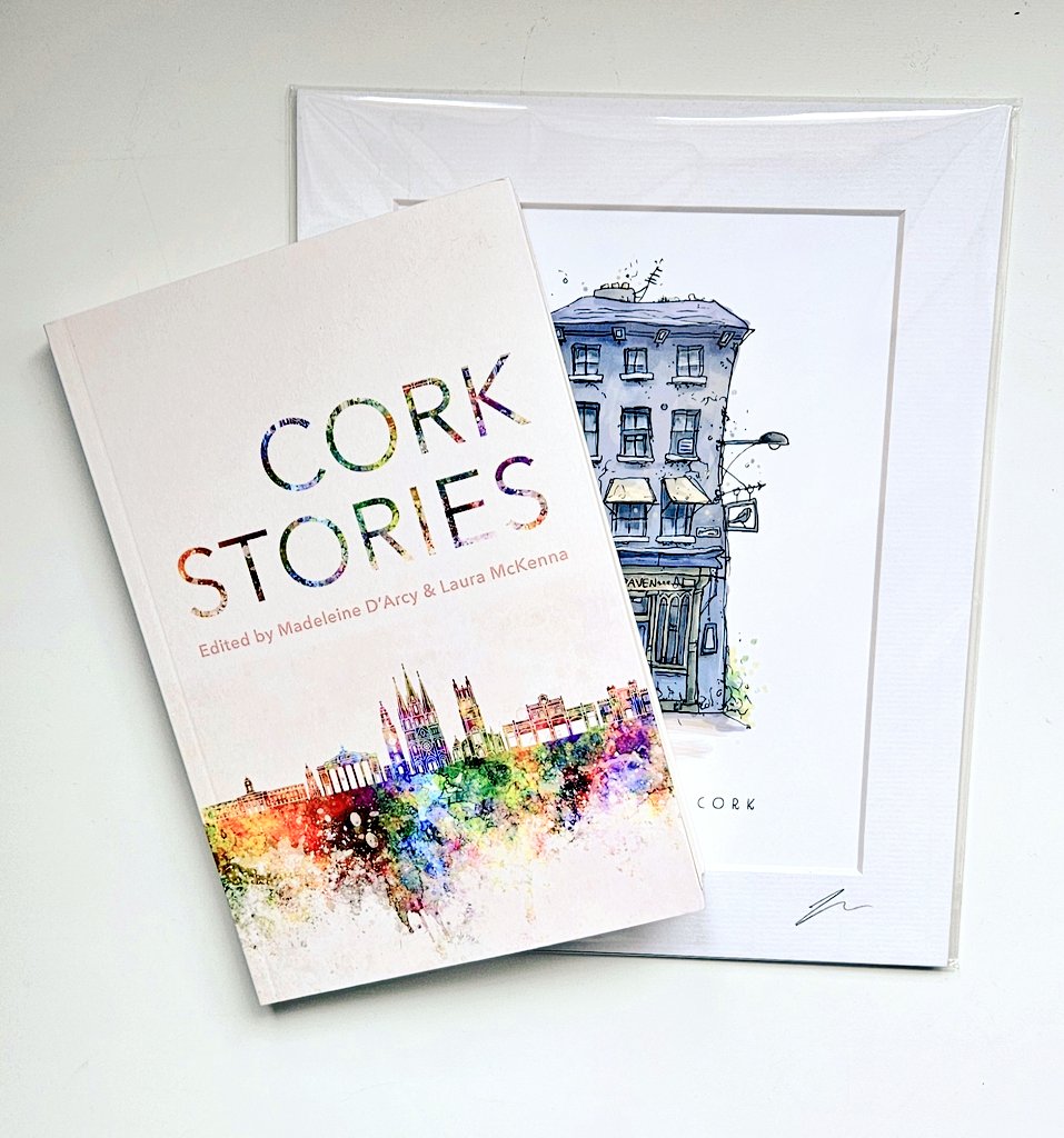 #CorkStories is described as 'a collection of short fiction set throughout the neighbourhoods of Cork city and county by writers who live or have lived in Cork'

Published April 23rd w/ @Doirepress I was delighted to pick up a copy from @WaterstonesCrk at @WorldBookFest last w/e.