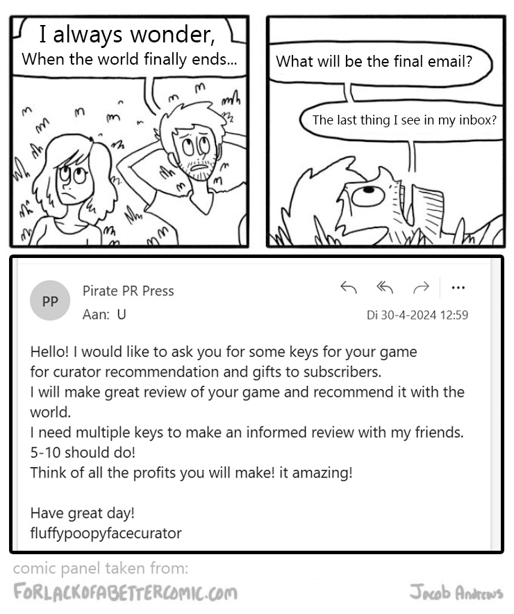 what #IndieGame #GameDev PR looks like: