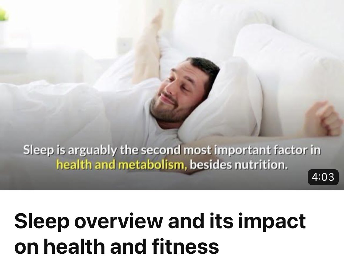 Sleep overview & its impact on health & fitness
youtu.be/_Eg6132TkAk
It is said that a key to health & fitness success is a good amount (7-8 hours) of sleep every night. 

#nutrition #lioisystems #fitnesschef #food #gym #muscle #weightloss #health #lifestyle #chef #cook #sleep