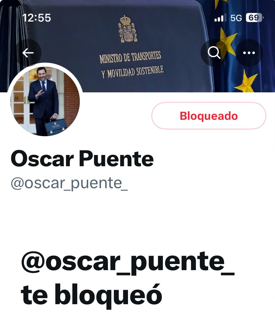 @oscar_puente_ puede bloquear a quien le de la real gana sin embargo, el Ministro de @transportesgob no debe hacerlo. Por elegancia, porque le pagamos el sueldo, por educación y porque no.
#NoNosCallarán