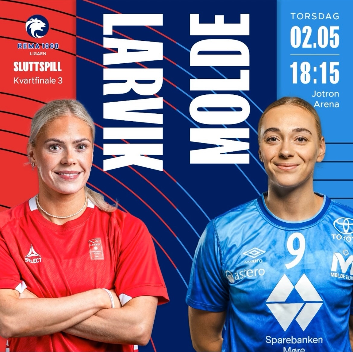 Kampdag 👊🏼
🗓️ 02.05.2024
🆚 Molde
🌎 Sluttspill
🏟️ Jotron Arena
⌚️ 18:15
🖥️ TV 2 Play

#vierlarvik #håndballerbestihall