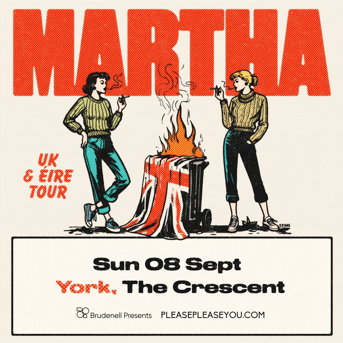 It's our pleasure to be bringing Durham DIY punks @MarthaDIY to @TheCrescentYork in September! Tickets go on sale on Friday. >> pleasepleaseyou.com A team up with @BrudPresents