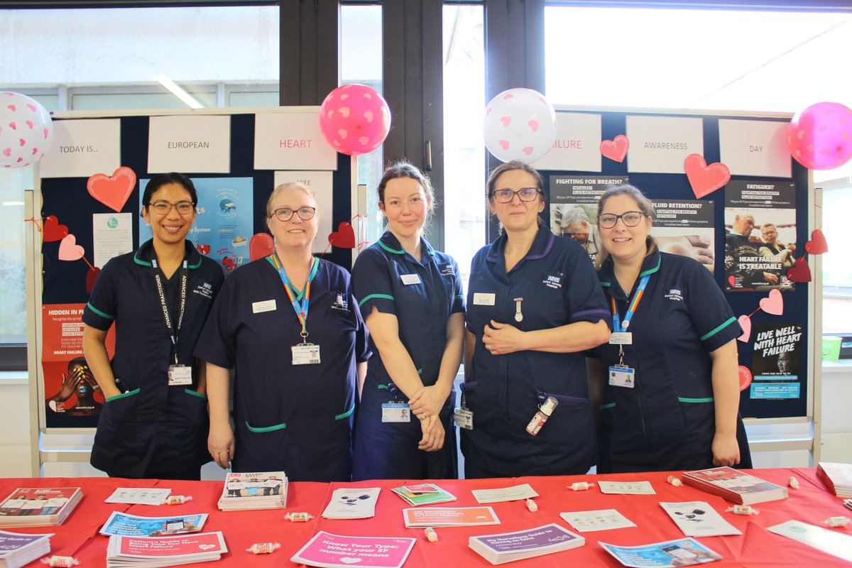 It’s European Heart Failure Awareness Week, and members of our Heart Failure team are hosting an information stand today until 3pm outside the League of Friends at the John Radcliffe Hospital. Feel free to pop by for a chat and a free blood pressure check ❤️