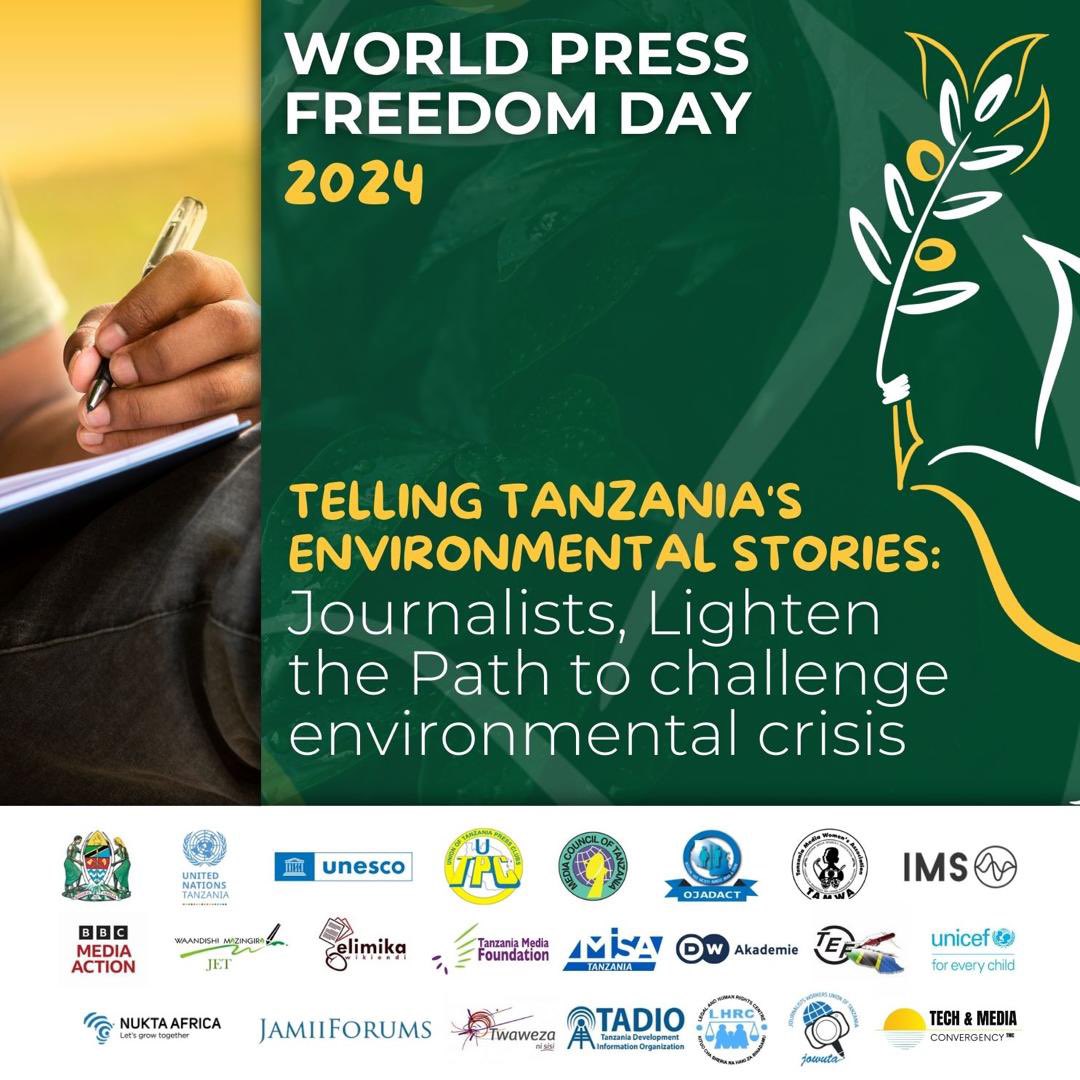 Join us in Dodoma from May 1st to 3rd and be part of our mission to empower journalists to address climate crisis.

#FreedomOfExpression #WPFD #WPFD2024 #Journalism #Journalists #SafetyOfJournalists #FreedomOfTheMedia #Environment #AccessToInformation #FreeMedia  #ClimateChange