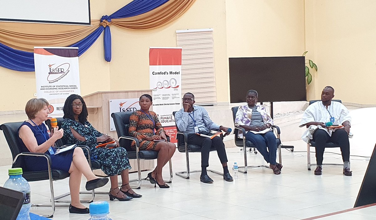 Speaking #GreenJobs and opportunities for young people with representation from @Cambridge_Uni Ministry of Employment & Council for curriculum assessment Ghana, SNV, ILO and Mastercard Foundation.