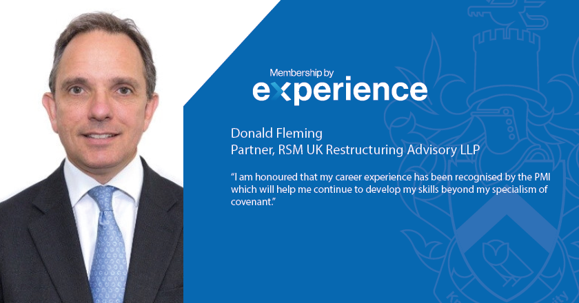 Congratulations to Donald Fleming, Partner, @RSMUK Restructuring Advisory LLP for attaining EPMI (Membership by Experience) nominal status.

Interested in learning more about EPMI: pensions-pmi.org.uk/membership/new…

#PMIPensions #EPMI