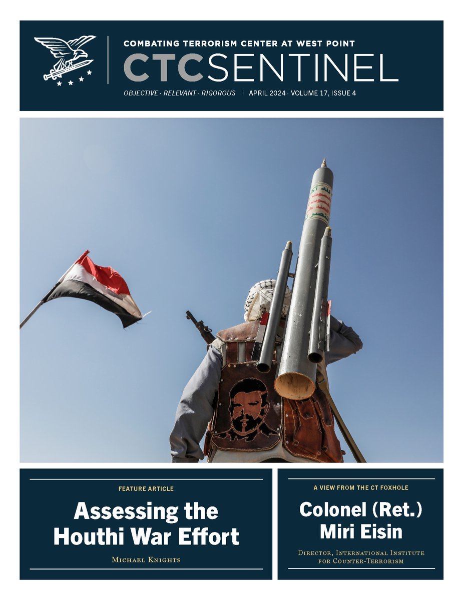 Paul Cruickshank on X: The April 2024 issue of CTC Sentinel, the flagship  publication of the Combating Terrorism Center at West Point, is now out. My  thanks to all the contributors.  X