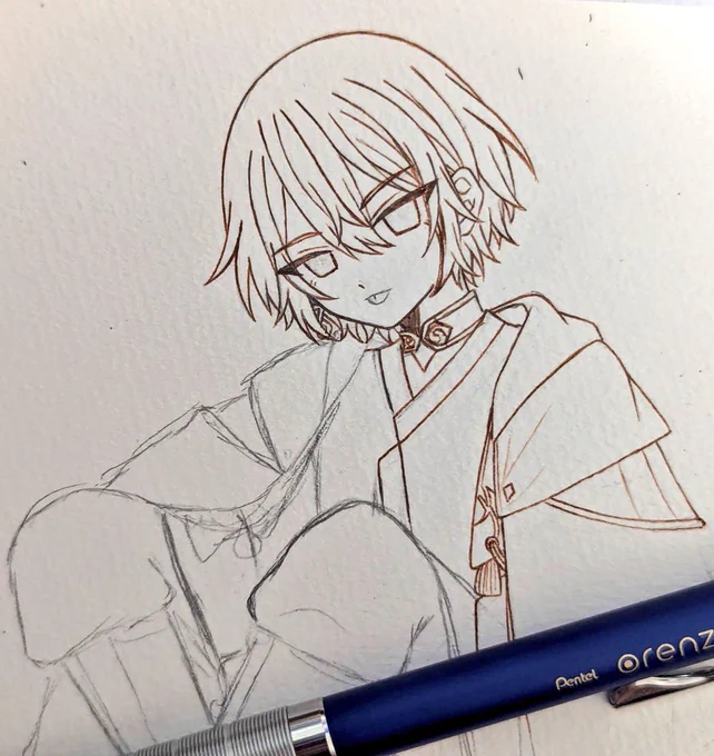 この等身でハーバリウム風描きたいな 