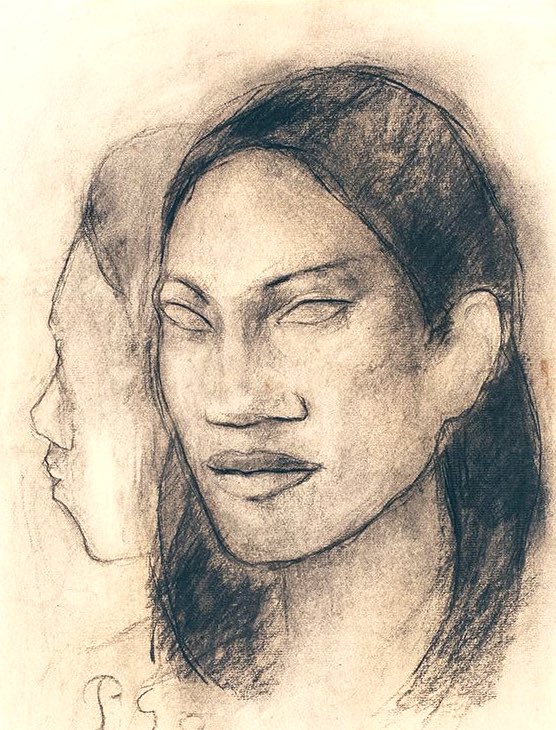 Paul Gauguin, charcoal. Polynésie.